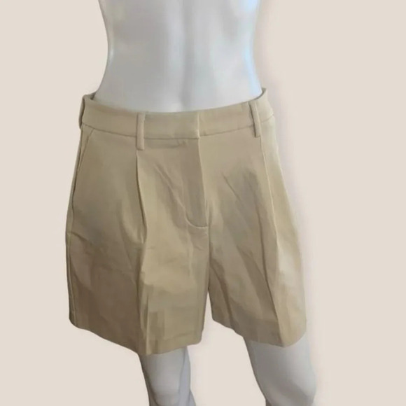 41 Hawthorn Mid Rise Short Front Pleat, light tan Size 8 - Picture 2 of 9